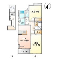 アメニティハウス上冨居の物件間取画像